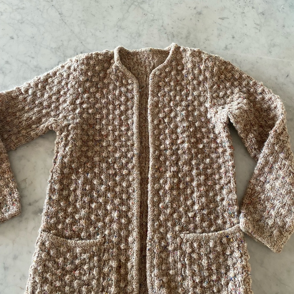 VINTAGE Textured Knit Cardigan